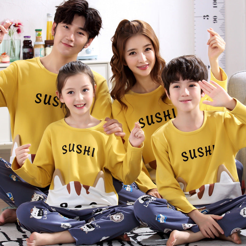 Family matching sleepwear home clothes