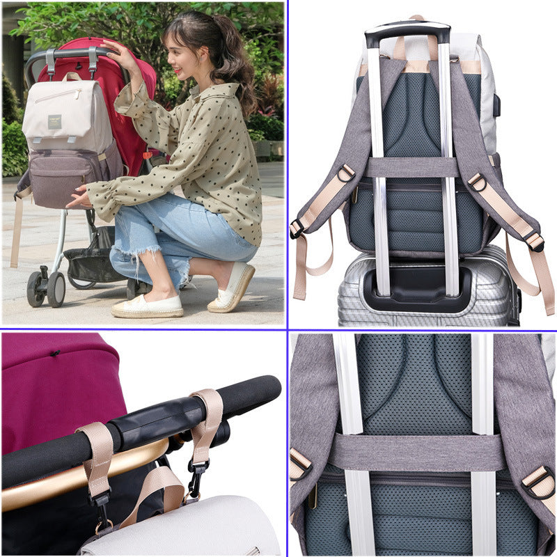 Shoulder Baby Bag New Fashion Mommy Bag Mom Travel Backpack