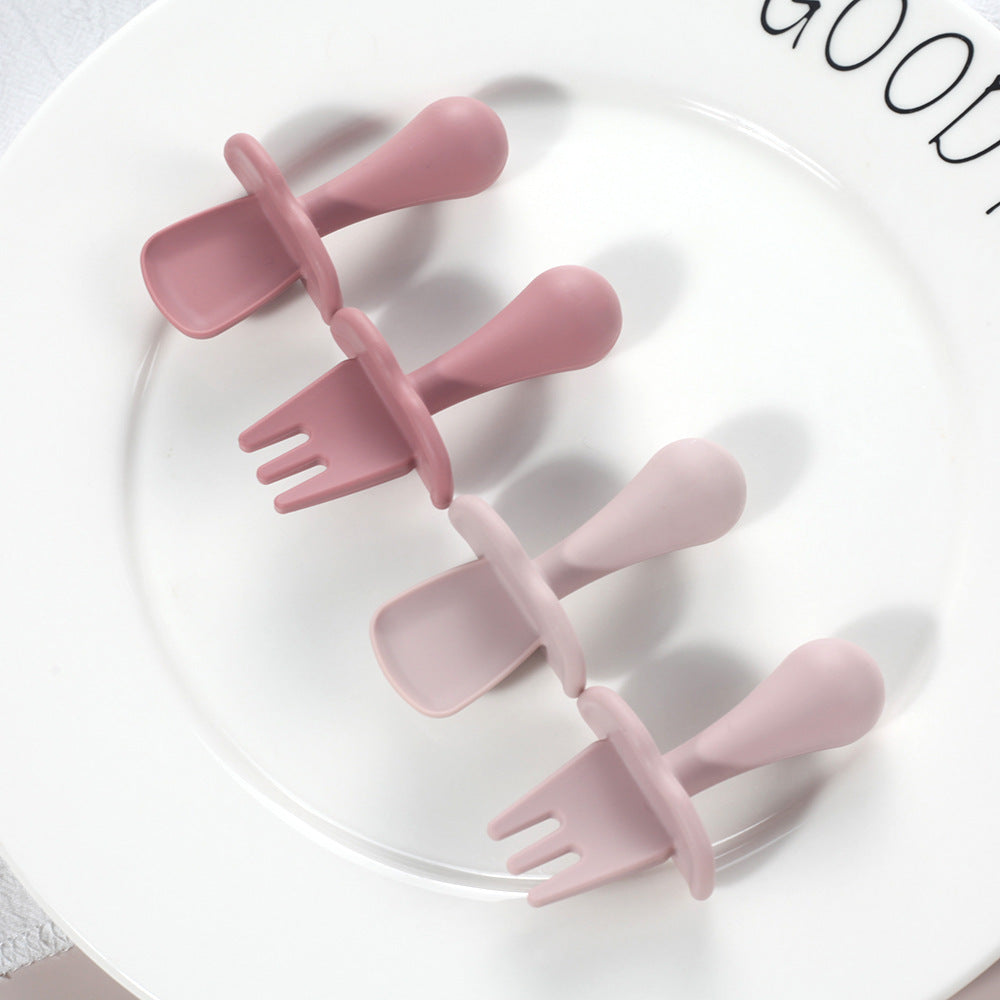 Baby Silicone Training Spoon Soft Tableware