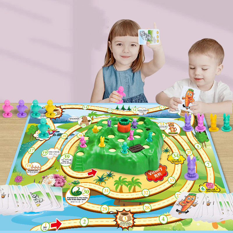 Children's Turtle And Hare Racing Toys Cross-country Race Table Games