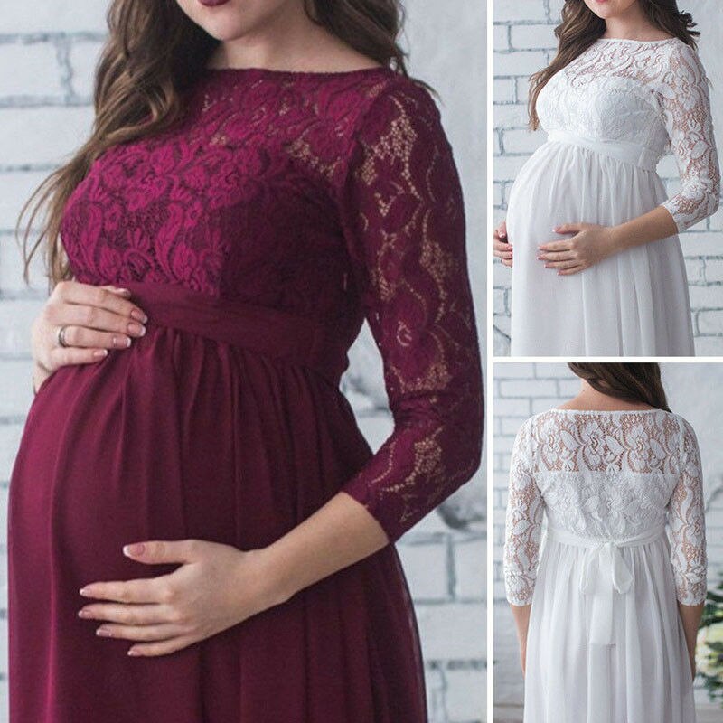 Puococo Pregnant Mother Dress Maternity Photography Props Women