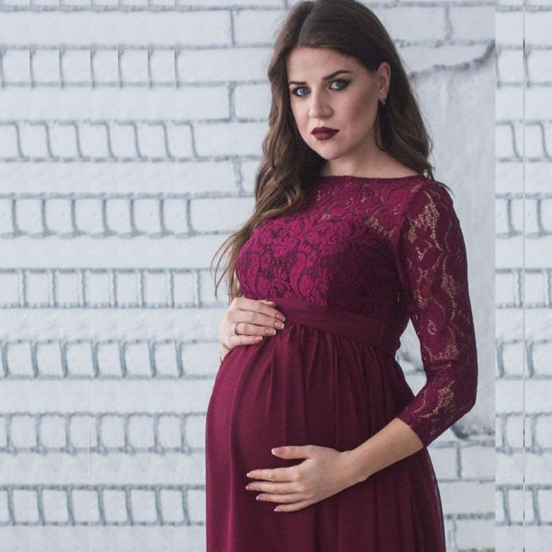 Puococo Pregnant Mother Dress Maternity Photography Props Women