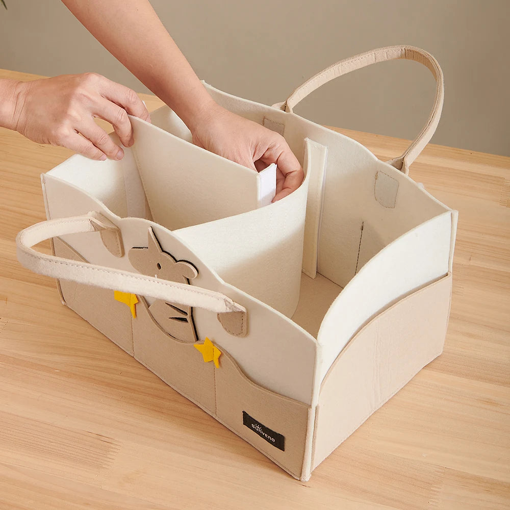 Sunveno Baby Diaper Caddy Organizer Portable Holder Bag for Changing